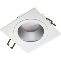 Встраиваемый потолочный светильник RITTER Artin квадрат скрытая лампа 93x93x40 монтажное отверстие 80x80 GU5.3 алюминий, белый 51417 6