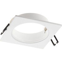 Встраиваемый потолочный светильник RITTER Artin квадрат скрытая лампа 93x93x40 монтажное отверстие 80x80 GU5.3 алюминий, белый 51417 6