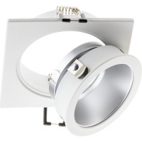 Встраиваемый потолочный светильник RITTER Artin квадрат скрытая лампа 93x93x40 монтажное отверстие 80x80 GU5.3 алюминий, белый 51417 6