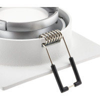 Встраиваемый потолочный светильник RITTER Artin квадрат скрытая лампа 93x93x40 монтажное отверстие 80x80 GU5.3 алюминий, белый 51417 6