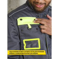 Костюм СОЮЗСПЕЦОДЕЖДА НЭКСТ NEXT графит/лимонный, размер 52-54, рост 170-176 2000000169446