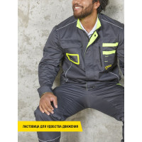 Костюм СОЮЗСПЕЦОДЕЖДА НЭКСТ NEXT графит/лимонный, размер 52-54, рост 170-176 2000000169446