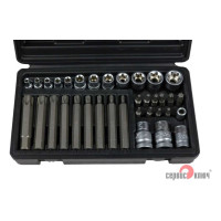 Набор головок внутренних и насадок TORX (35 пр; Е4-Е20; Т10-Т70) СЕРВИС КЛЮЧ 76460