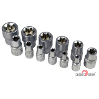 Набор головок внутренних и насадок TORX (35 пр; Е4-Е20; Т10-Т70) СЕРВИС КЛЮЧ 76460