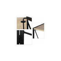 Стол на металлокаркасе BRABIX LOFT CD-002 дуб натуральный 641214