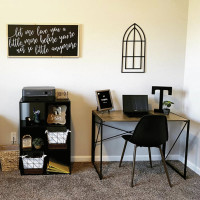 Стол на металлокаркасе BRABIX LOFT CD-002 дуб натуральный 641214