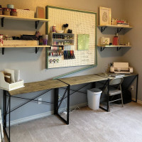 Стол на металлокаркасе BRABIX LOFT CD-002 дуб натуральный 641214