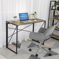 Стол на металлокаркасе BRABIX LOFT CD-002 дуб натуральный 641214