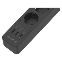 Сетевой фильтр Harper удлинитель UCH-550 Black H00003205