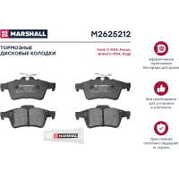 Тормозные колодки дисковые задние Ford Focus III 10-, C-Max II 12-, Kuga II 13-, Tourneo MARSHALL M2625212