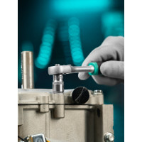 Набор торцевых головок 1/4", 6-ти гр CrV, 4-13 мм, 10 шт. STELS 13602