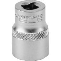 Набор торцевых головок 1/4", 6-ти гр CrV, 4-13 мм, 10 шт. STELS 13602