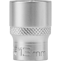 Набор торцевых головок 1/4", 6-ти гр CrV, 4-13 мм, 10 шт. STELS 13602