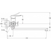 Смеситель для ванной G-Lauf GOB7-A134