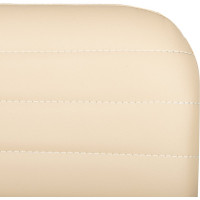 Кресло для приемных и переговорных BRABIX "Visit CF-101", хром, экокожа, бежевое, 532560