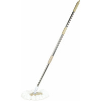 Швабра с отжимом и ведром LAIMA TONE MOP 7/5 л, две насадки в комплекте, бежевый 607488