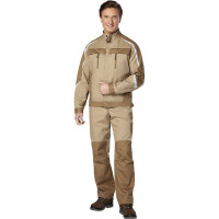 Костюм Эксперт Спецодежда Филигир, бежевый/темно-бежевый, р. 56-58, рост 170-176 6446000039192