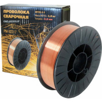 Проволока сварочная омедненная (5 кг; 0.8 мм; ER70S-6-5; в коробке) Русский Мастер РМ-92317