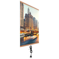 Инфракрасный гибкий настенный обогреватель для квартиры и дачи Домашний Очаг Ночной город ИКОДО-НГ