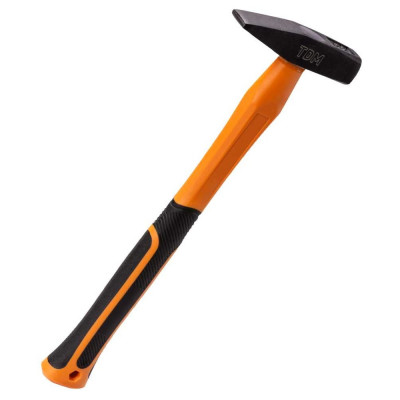 Молоток строительный (слесарный) TDM ELECTRIC 200 гр, кованый, с усиленной прорезиненной фиберглассовой рукояткой "Алмаз" SQ1036-0111