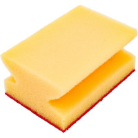 Губка для посуды Fun Clean профильная, с эластомером, 1 шт. 6802