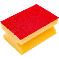 Губка для посуды Fun Clean профильная, с эластомером, 1 шт. 6802