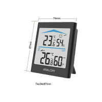 Цифровой термогигрометр с внешним датчиком BALDR B0135T2H2-BLACK