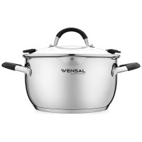 Кастрюля VENSAL Magique с крышкой из нержавеющей стали 2.5 л 20 см VS1523