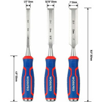 Набор стамесок-долот WORKPRO 3шт. WP201301