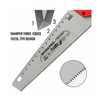 Ножовка по дереву WORKPRO 400 мм, SK5, 7TPI WP215005