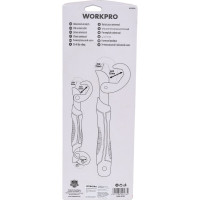 Набор универсальных гаечных ключей WORKPRO 6-32мм 2 шт WP202516