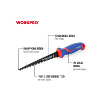 Ножовка по гипсокартону WORKPRO 150мм BI-METAL WP215017