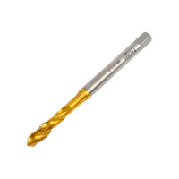 Метчик Partner M6х1.0 HSSE, DIN371, спиральная канавка, Н6, TiN 315060