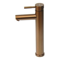 Смеситель для умывальника MELANA Tondo нерж.сталь, однорычажный, бронза f 610102PVD-Br