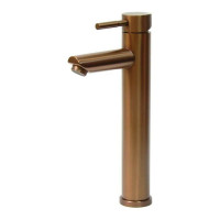 Смеситель для умывальника MELANA Tondo нерж.сталь, однорычажный, бронза f 610102PVD-Br