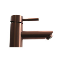 Смеситель для умывальника MELANA Tondo нерж.сталь, однорычажный, бронза f 610102PVD-Br