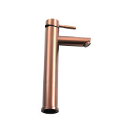 Смеситель для умывальника MELANA Tondo нерж.сталь, однорычажный, бронза f 610102PVD-Br