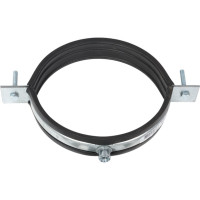 Хомут для вентиляционных каналов Lucky Guy д=127 мм, 25х1,2 мм, цинк, с резиновой прокладкой 400 04 127 8Р