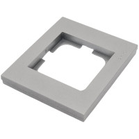 1-местная рамка OVIVO GRANO, серебро, 400-100000-096