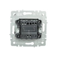 2-клавишный выключатель IEK Brite 10а вс10-2-0-бртб темная бронза BR-V20-0-10-K45