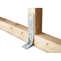 Перфорированный уголок ALBERTS 285х85х65х4 с боковыми ребрами жесткости и направляющей 330996