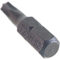 Вставка-бита 1/4"DR T-TORX, T25H, 25 мм Ombra 514825