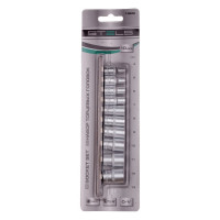 Набор торцевых головок 1/4", 6-ти гр CrV, 4-13 мм, 10 шт. STELS 13602