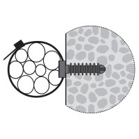 Нейлоновый дюбель для крепления стяжек ЕВРОПАРТНЕР PDR, 500 шт. 76082071