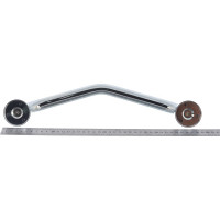 Изогнутый поручень Artwelle диам. 25 mm/39 cm хром HAR 043