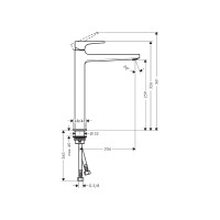 Смеситель для раковины HANSGROHE 32512000 Metropol 260 00000053944