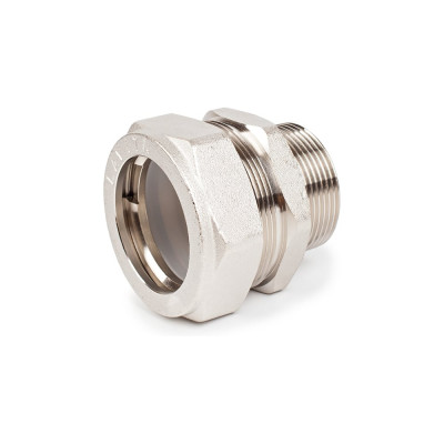 Муфта труба-наружная резьба усиленный Lavita V/S 50х2 никель V/S 50*2 никель