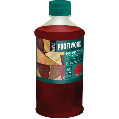 Морилка Profiwood на водной основе, махагон, 0.5 кг 67687