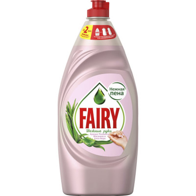 Средство для мытья посуды FAIRY Нежные руки Розовый Жасмин и Алоэ Вера 900 мл 0001009558
