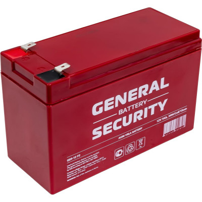 Аккумуляторная батарея General Security GS9-12 F2 12В, 9 Ач УТ-00001899